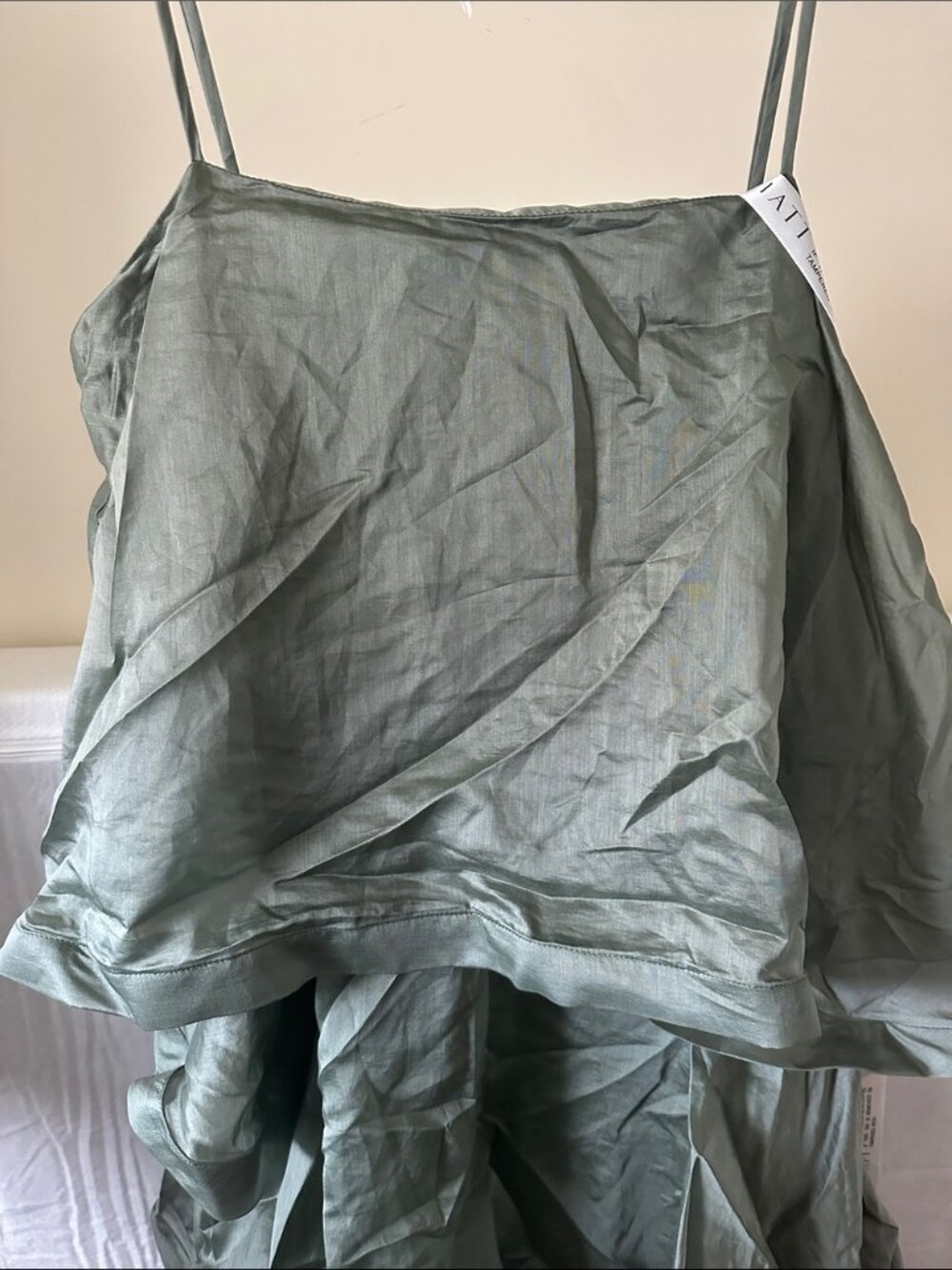 New Elliatt x Revolve Noemi Tilly tiered voile square neck flowy gown maxi dress - Picture 10 of 12